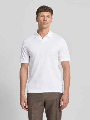 Koszulka polo o kroju regular fit z fakturowanym wzorem Bugatti