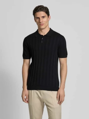 Koszulka polo o kroju regular fit z fakturowanym wzorem MCNEAL