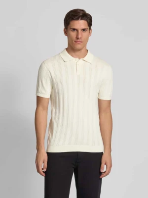 Koszulka polo o kroju regular fit z fakturowanym wzorem MCNEAL