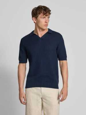 Koszulka polo o kroju regular fit z fakturowanym wzorem MCNEAL