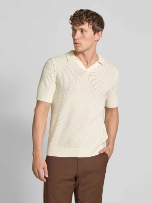 Koszulka polo o kroju regular fit z fakturowanym wzorem MCNEAL