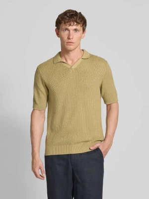 Koszulka polo o kroju regular fit z fakturowanym wzorem MCNEAL