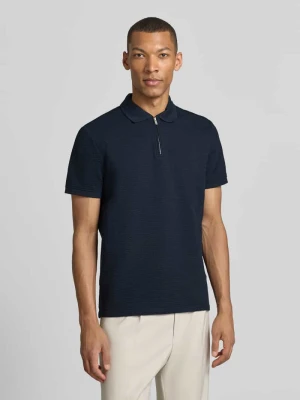 Koszulka polo o kroju regular fit z fakturowanym wzorem MCNEAL