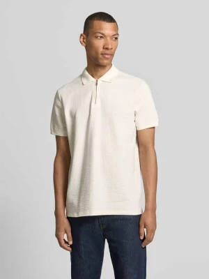 Koszulka polo o kroju regular fit z fakturowanym wzorem MCNEAL