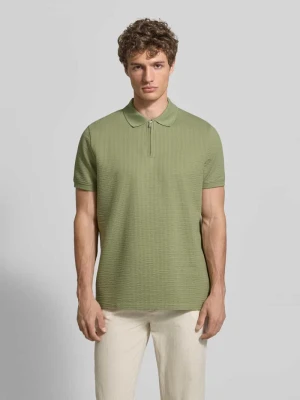 Koszulka polo o kroju regular fit z fakturowanym wzorem MCNEAL