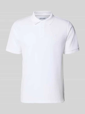 koszulka polo o kroju regular fit z fakturowanym wzorem model 'AUSTIN' jack & jones