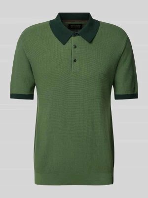 Koszulka polo o kroju regular fit z fakturowanym wzorem Scotch & Soda