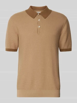 Koszulka polo o kroju regular fit z fakturowanym wzorem Scotch & Soda