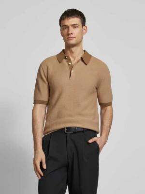 Koszulka polo o kroju regular fit z fakturowanym wzorem Scotch & Soda