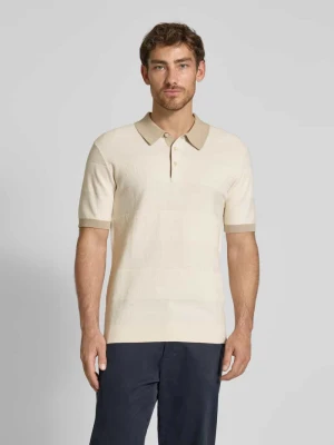 Koszulka polo o kroju regular fit z fakturowanym wzorem Scotch & Soda