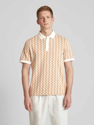 Koszulka polo o kroju regular fit z graficznym wzorem maerz muenchen