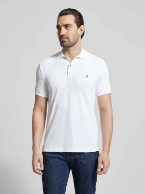 koszulka polo o kroju regular fit z haftem model 'PLANTAGO' Peuterey
