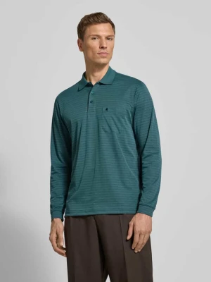 Koszulka polo o kroju regular fit z kieszenią na piersi model ‘Fineliner’ RAGMAN
