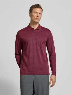 Koszulka polo o kroju regular fit z kieszenią na piersi model ‘Fineliner’ RAGMAN