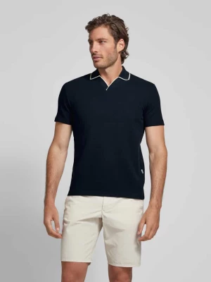 Koszulka polo o kroju regular fit z kołnierzem z połami model ‘ADLEY WAFFLE’ Selected Homme