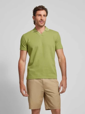 Koszulka polo o kroju regular fit z kołnierzem z połami model ‘ADLEY WAFFLE’ Selected Homme