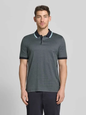Koszulka polo o kroju regular fit z kołnierzykiem polo i krótką listwą guzikową Bugatti