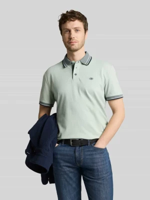 Koszulka polo o kroju regular fit z kołnierzykiem w kontrastowym kolorze Tom Tailor