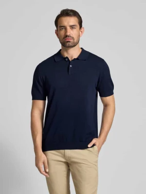 Koszulka polo o kroju regular fit z krótką listwą guzikową Christian Berg Men