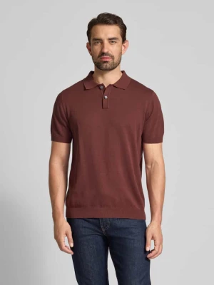 Koszulka polo o kroju regular fit z krótką listwą guzikową Christian Berg Men