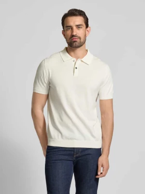 Koszulka polo o kroju regular fit z krótką listwą guzikową Christian Berg Men
