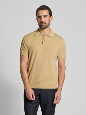 Koszulka polo o kroju regular fit z krótką listwą guzikową Christian Berg Men