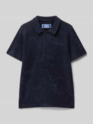 Koszulka polo o kroju regular fit z krótką listwą guzikową jack & jones