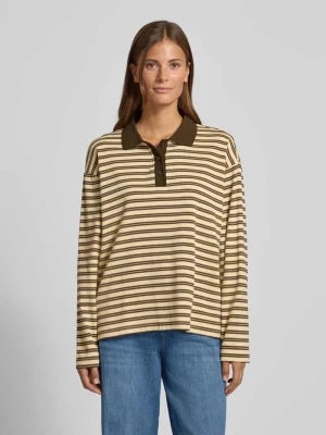Koszulka polo o kroju regular fit z krótką listwą guzikową model ‘Moby’ LOLLYS LAUNDRY
