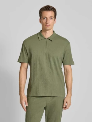 Koszulka polo o kroju regular fit z krótkim zamkiem błyskawicznym MCNEAL