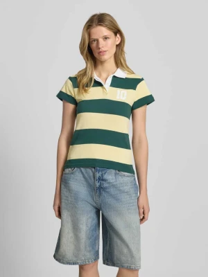 Koszulka polo o kroju regular fit z krytą listwą guzikową REVIEW