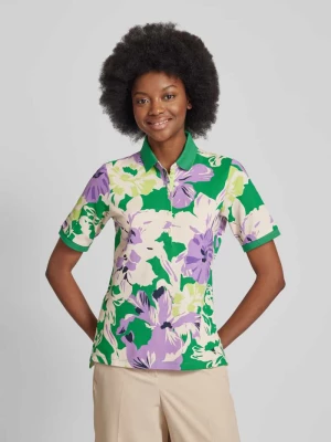 Koszulka polo o kroju regular fit z kwiatowym nadrukiem model ‘STYLE. Cila’ BRAX