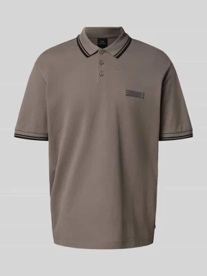Koszulka polo o kroju regular fit z listwą guzikową Armani Exchange