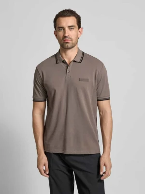 Koszulka polo o kroju regular fit z listwą guzikową Armani Exchange