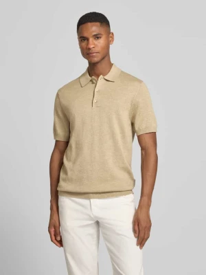 koszulka polo o kroju regular fit z listwą guzikową model 'BELLS' casual friday