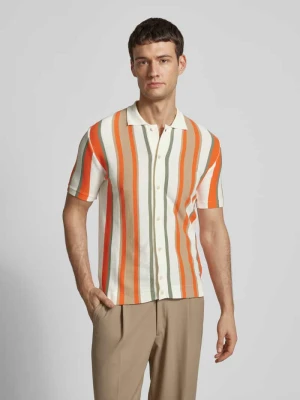 Koszulka polo o kroju regular fit z listwą guzikową na całej długości Manuel Ritz