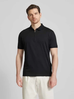 Koszulka polo o kroju regular fit z listwą na zamek błyskawiczny model ‘FAVE’ Selected Homme