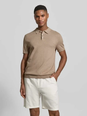 Koszulka polo o kroju regular fit z Mieszanka bawełny ekologicznej Model 'BERG' Selected Homme
