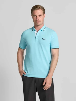 Koszulka polo o kroju regular fit z mieszanka bawełny model 'PADDY PRO' Boss Morski