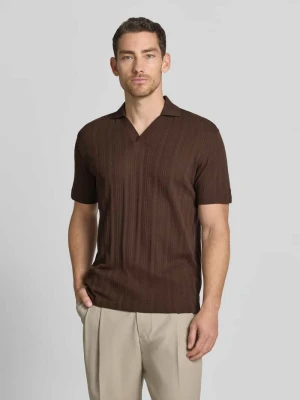 koszulka polo o kroju regular fit z mieszanka bawełny model 'TRAVIS' Selected Homme Jasnobrązowy