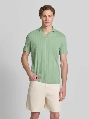 koszulka polo o kroju regular fit z mieszanka bawełny model 'TRAVIS' Selected Jasnozielony