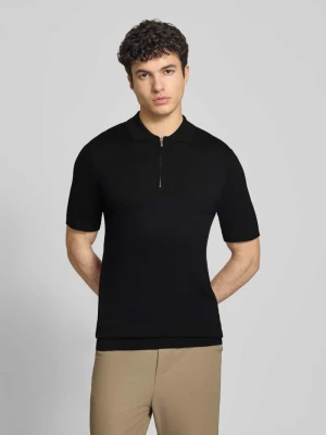 koszulka polo o kroju regular fit z mieszanka wiskozy model 'WYLER' Only & Sons Czarny