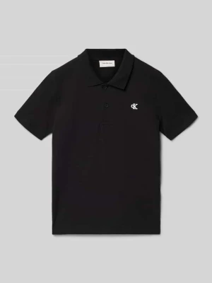Koszulka polo o kroju regular fit z mieszanki bawełny Calvin Klein Jeans