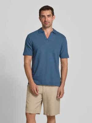 Koszulka polo o kroju regular fit z mieszanki bawełny i elastanu Marc O'Polo