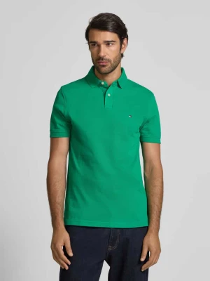 Koszulka polo o kroju regular fit z mieszanki bawełny i elastanu Tommy Hilfiger