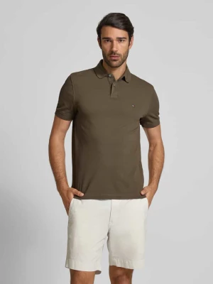 Koszulka polo o kroju regular fit z mieszanki bawełny i elastanu Tommy Hilfiger