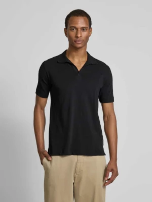 Koszulka polo o kroju regular fit z mieszanki bawełny i lnu Marc O'Polo