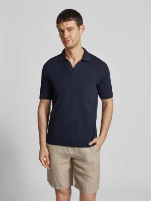 Koszulka polo o kroju regular fit z mieszanki bawełny i lnu Marc O'Polo