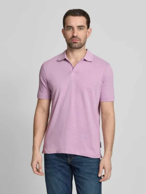 Koszulka polo o kroju regular fit z mieszanki bawełny i lnu Marc O'Polo