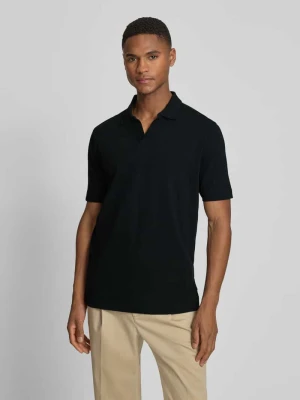 Koszulka polo o kroju regular fit z mieszanki bawełny i lnu Marc O'Polo