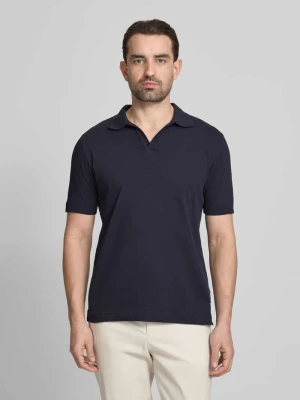 Koszulka polo o kroju regular fit z mieszanki bawełny i lnu Marc O'Polo